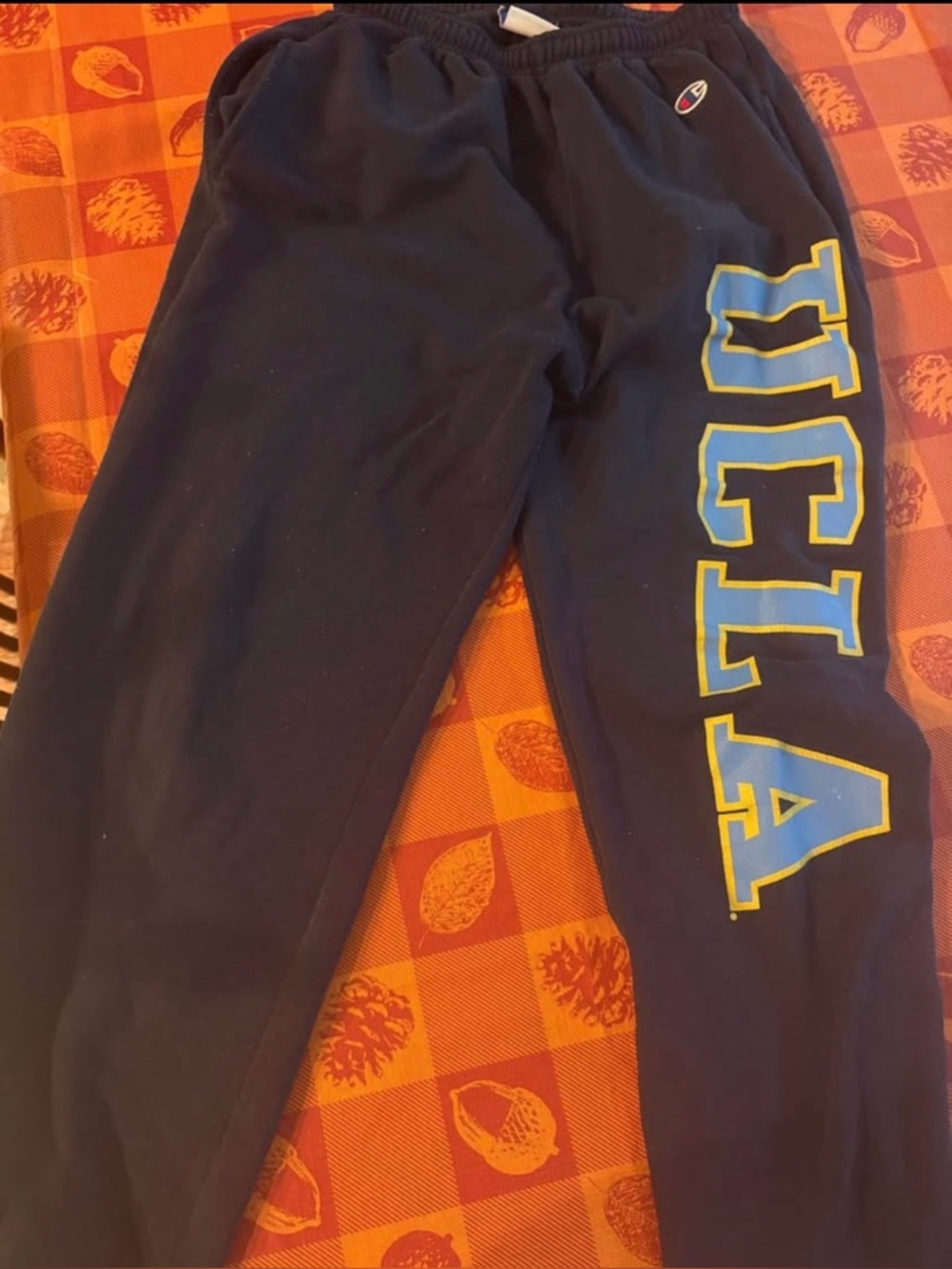 UCLA CHAMPION NAVY BLUE JOGGER SWEAT PANTS SIZE MEDIUM